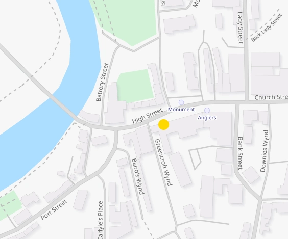 Map of 39 High Street, Annan, Dumfriesshire, DG12 6AD